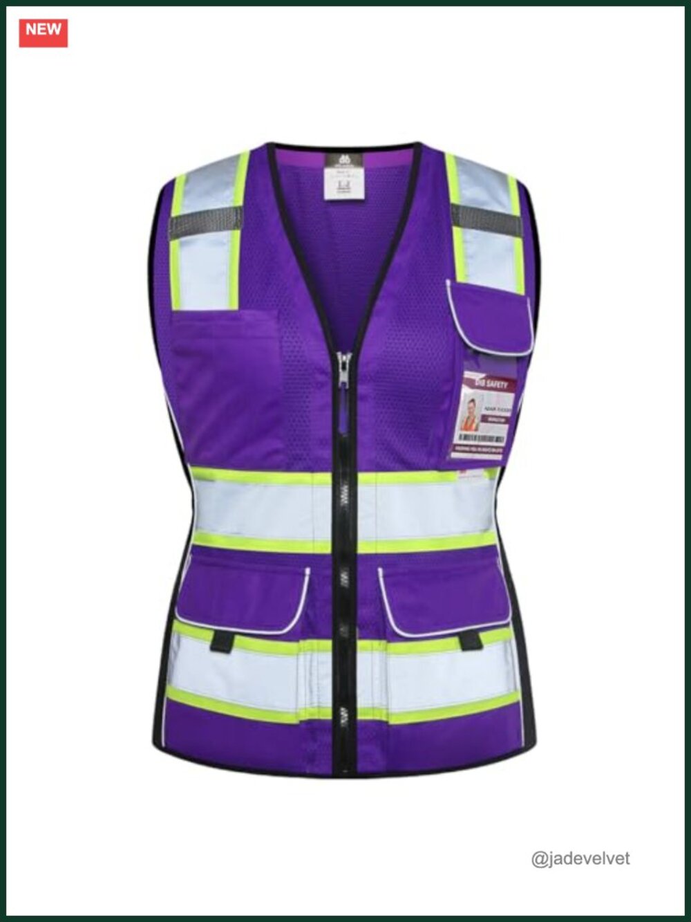 Reflective Safety Vest with Pockets, Made with 3M Reflective Tape, ANSI